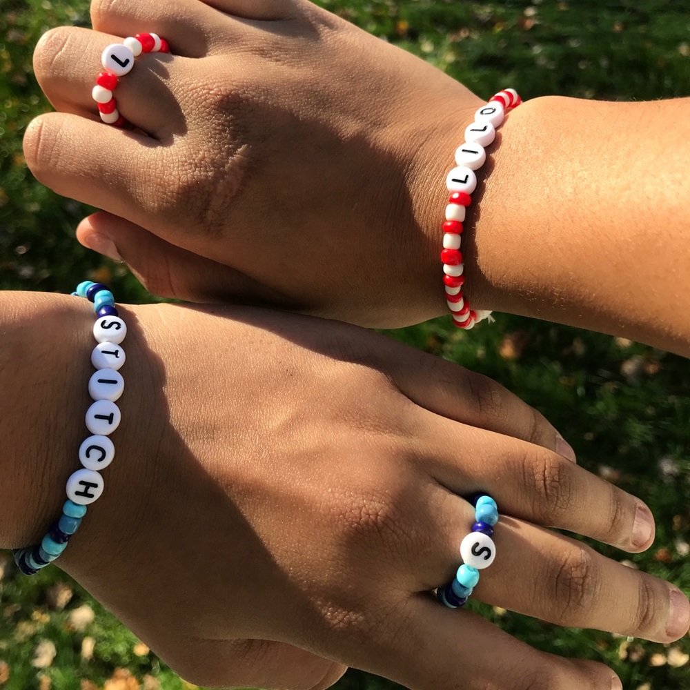 LILO and stitch bracelets matching set